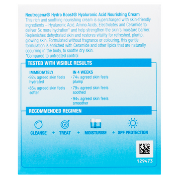 Neutrogena® Hydro Boost Hyaluronic Acid Nourishing Face Cream 50g