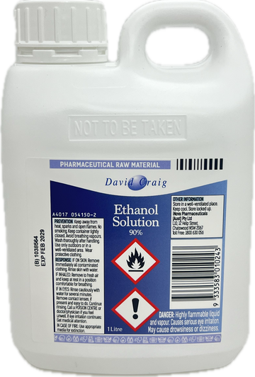 DAVID CRAIG Ethanol 90% 1L