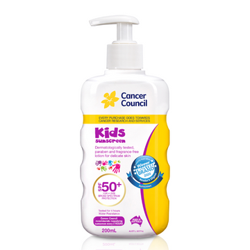 Cancer Council Kids Sunscreen Pump SPF50+ 200mL