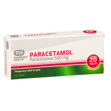 PHARMACY HEALTH Paracetamol 500mg 20 Tablets