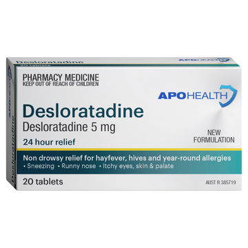 APO HEALTH Desloratadine 5mg Blister Pack 20 Tablets
