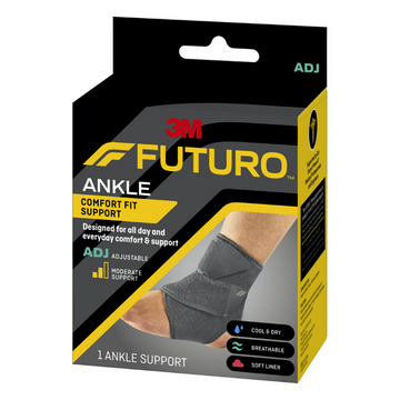 Futuro Ankle Comfort Fit Support Grey 1 Each