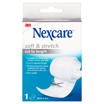 NEXCARE Soft & Stretch 8cm x 1m 1 Roll