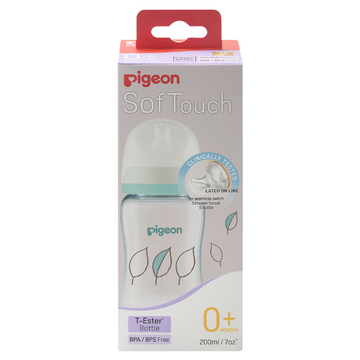 Pigeon SofTouch 3 Leaf Bottle SS 200mL