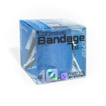 Medstock Cohesive Bandage Blue 7.5cm x 10m 1 Roll