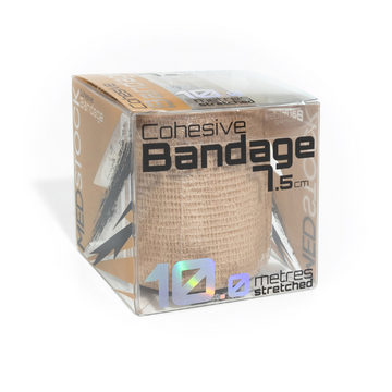 Medstock Cohesive Bandage Beige 7.5cm x 10m 1 Roll