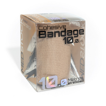 Medstock Cohesive Bandage Beige 10cm x 10m 1 Roll