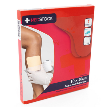 Medstock Foam Non-Adhesive 10cm x 10cm 2 Pack