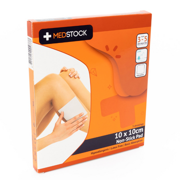 Medstock Non Stick Pad 10cm x 10cm 3 Pack