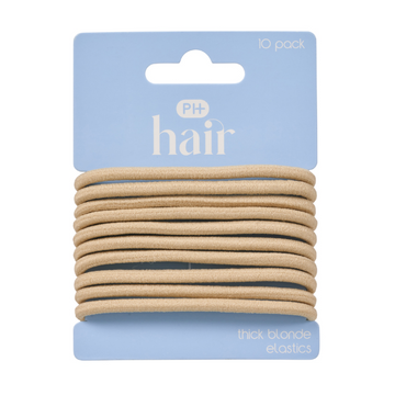 PHARMACY HEALTH Elastics Thick Blonde 10 Pack