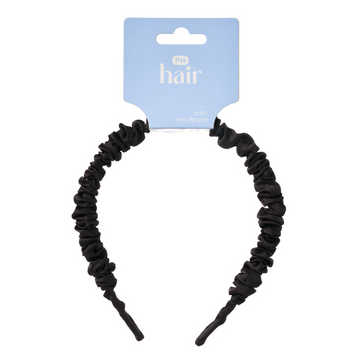 PHARMACY HEALTH Wrinkle Satin Headband Black 1 Each