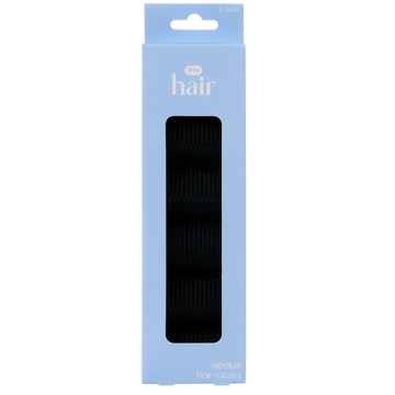 PHARMACY HEALTH Hair Rollers Medium 6 Pack