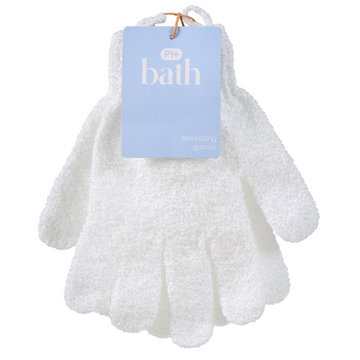 PHARMACY HEALTH Exfoliating Gloves White 1 Pair