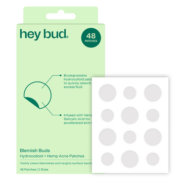 Hey Bud Hydrocolloid + Hemp Acne Patches 48 Patches