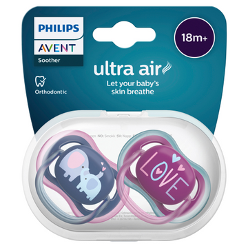 Philips Avent Ultra Air Soother 18+ months Deco Mixed 2 Pack