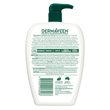 DermaVeen Sensitive Sun SPF 50+ Face & Body Cream 500g