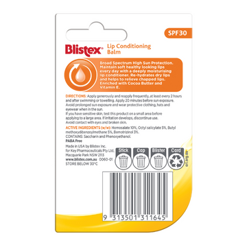 Blistex Lip Conditioning Balm SPF30 4.25g