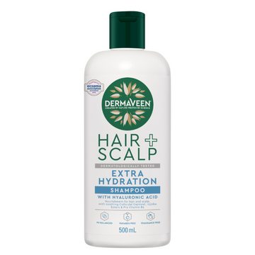 DermaVeen Hair + Scalp Extra Hydration Shampoo 500mL