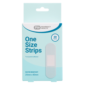 PHARMACY HEALTH Water Resistant Strips 20 Pack