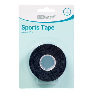 PHARMACY HEALTH Sports Tape Black 1 Roll
