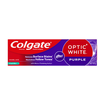 Colgate Optic White Purple Toothpaste Fresh Mint 100g
