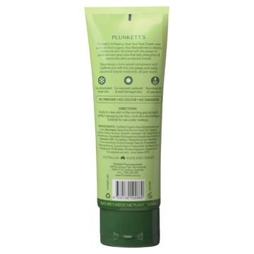 Plunketts Hi-Potency Aloe Vera Face Cream 100mL