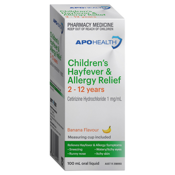 APO HEALTH Children's Hayfever Allergy Relief Syrup 100mL