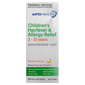 APO HEALTH Children's Hayfever Allergy Relief Syrup 100mL