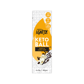 Melrose Ignite Keto Ball - Vanilla Choc Chip 35g x 4 Pack