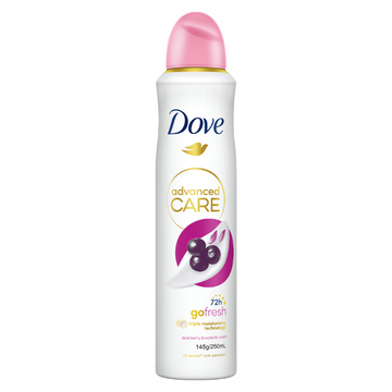 Dove Advanced Care 72h Go Fresh Anti-Perspirant Acai Berry & Waterlily Scent 250mL
