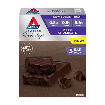 Atkins Endulge Dark Chocolate Bar 30g 5 Pack