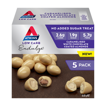 Atkins Low Carb Caramelised White Chocolate Bar 5 Pack