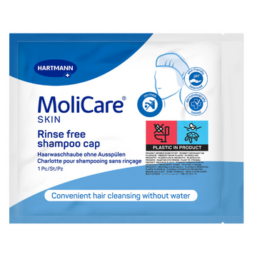MoliCare Skin Rinse Free Shampoo Cap 1 Each