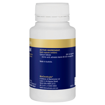 BIOCEUTICALS Folinic Acid 120 Capsules