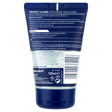 NIVEA Men Protect & Care Exfoliating Face Scrub 125mL