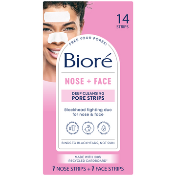 Biore Nose + Face Deep Cleansing Pore Strips 14 Pack