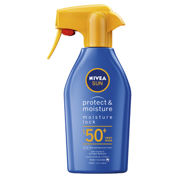 NIVEA SUN Protect & Moisture Moisture Lock SPF50+ Sunscreen Spray 300mL