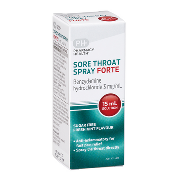 PHARMACY HEALTH Sore Throat Spray Forte Anti-Inflammatory 15mL
