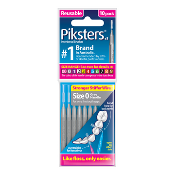 Piksters Interdental Brushes Size 0 10 Pack