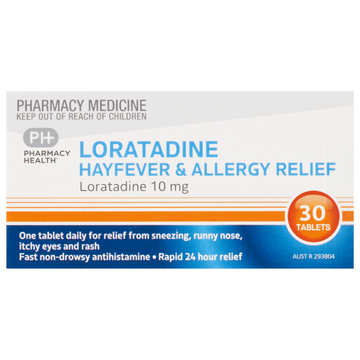 PHARMACY HEALTH Loratadine 10mg 30 Tablets