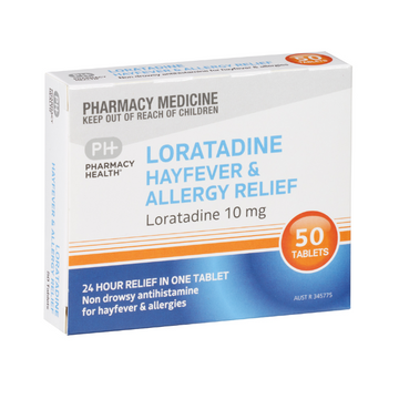 PHARMACY HEALTH Loratadine 10mg 50 Tablets