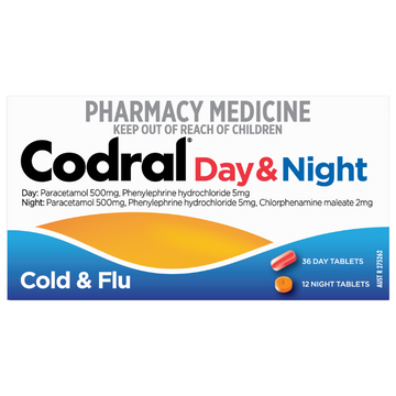 CODRAL® Day & Night Cold & Flu 48 Tablets