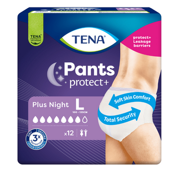 Tena Pants Plus Night Large 12 Pack