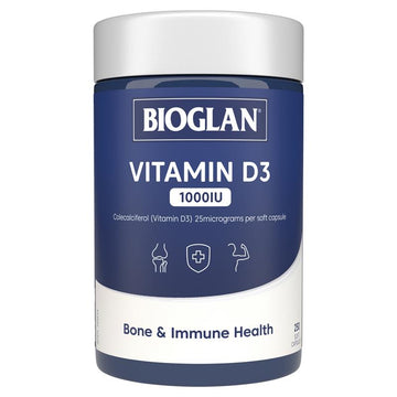 Bioglan Vitamin D3 1000IU - 250 capsules