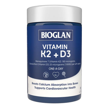 Bioglan Vitamin K2 + D3 60 tablets