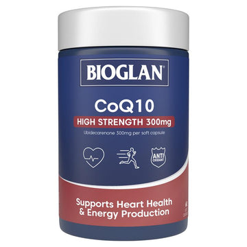 Bioglan CoQ10 High Strength 300mg - 60 soft gel capsules