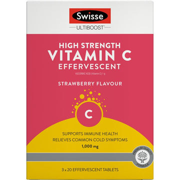 Swisse Ultiboost High Strength Vitamin C Effervescent 60 tablets