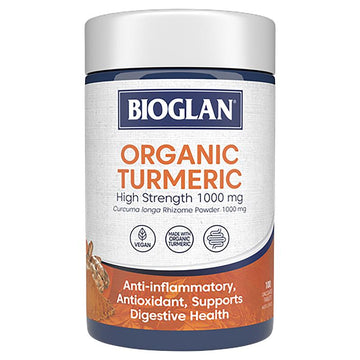 Bioglan Organic Turmeric High Strength 1000mg - 100 tablets