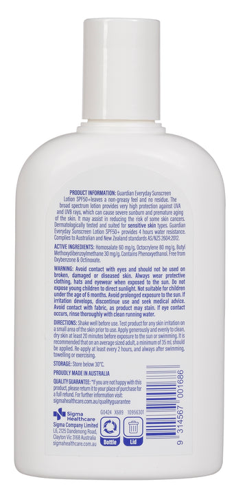 Guardian Everyday Sunscreen SPF50+ (250 mL)