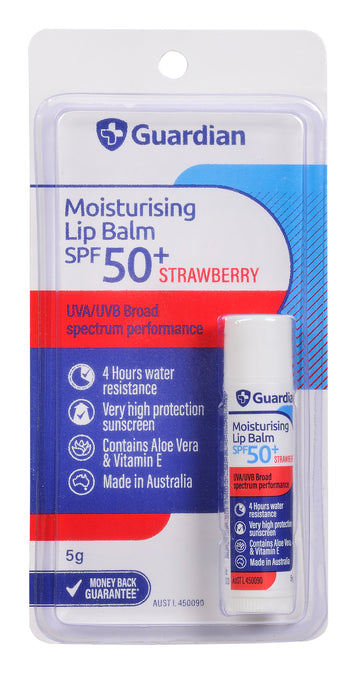 Guardian Lip Balm SPF50+ Strawberry (5 g)